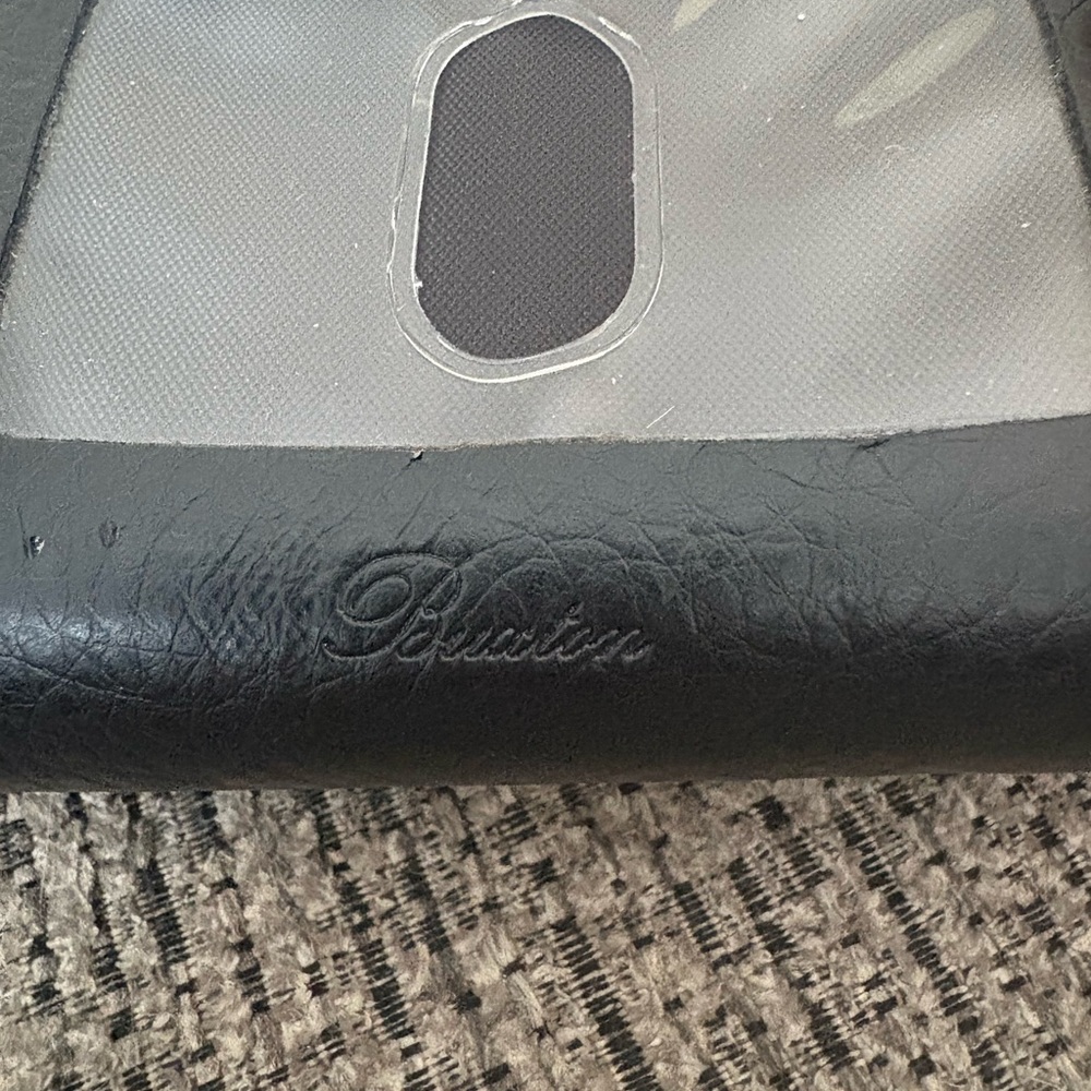 Buxton Solid Colored Black Pebbled Multi Card Wiz… - image 2